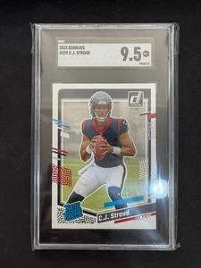 2023 Panini Donruss Football C.J. Stroud Rated Rookie SGC 9.5 - Picture 1 of 2