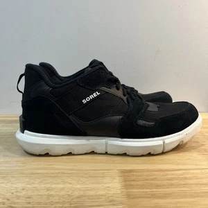 SOREL Women's Explorer II Black White Waterproof Sneaker Mid Size 10 - Picture 1 of 9