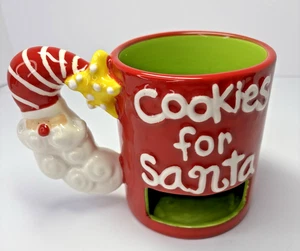 Cookies For Santa open slot for cookie- Ceramic 10 fl. oz. Coffee Cup / Mug - Picture 1 of 5