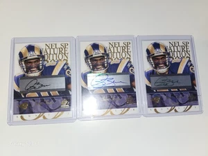 2003 SP Signature Edition Isaac Bruce 3x Auto Lot Green Ink /50, Blue Ink /Base - Picture 1 of 14