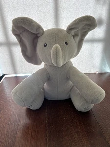 Baby GUND Flappy Peek-a-Boo Elephant Sings Do Your Ears Hang Low Plush #6049314 - Picture 1 of 8