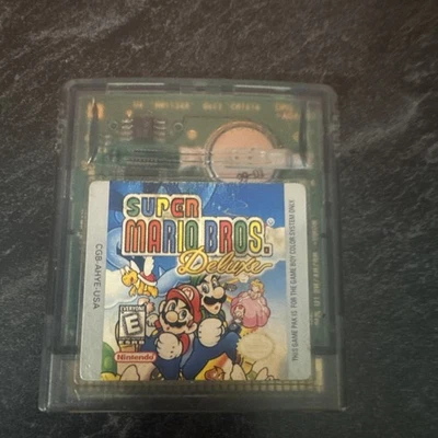 Super Mario Bros. Deluxe Game Boy Color GBC autêntico testado funcionando - Imagem 1 de 4