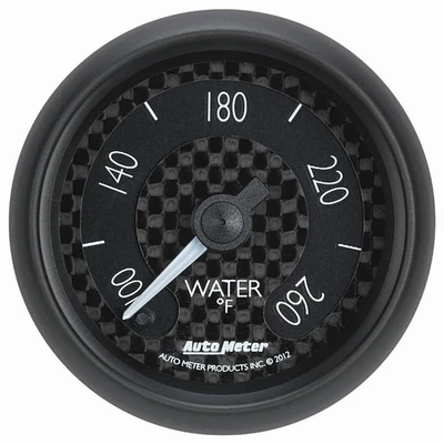 AutoMeter 2-1/16" WATER TEMP, GAUGE, WATER TEMP, 2 1/16", 260?F, DIGITAL STEPP - Image 1 of 4