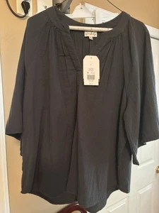 Wonderly Bell Sleeve Popover Shirt - Picture 1 of 4