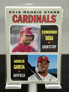 2019 Topps Heritage #286 - Rookie Stars (Edmundo Sosa/Adolis Garcia) - Cardinals - Picture 1 of 2