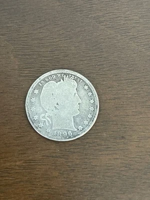 1896 S Barber Quarter AG - Image 1 of 4