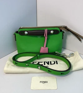 Fendi Green Mini By The Way Bag – Top Handle Crossbody – Excellent - Picture 1 of 7