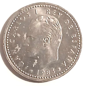 1983 1 Peseta Spain Foreign Coin - Picture 1 of 2