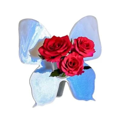 Modern Minimalist Acrylic Butterfly Vase Living Room Decoration Bedroom A3B X1B6 - Bild 1 von 4