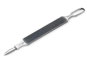 Lima de uñas de acero al carbono de triple corte de doble cara de 9,5 cm de Malteser, hecha en Alemania - Imagen 1 de 4