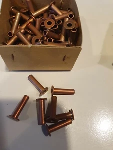 Bremsbelagnieten Nieten für Bremsbeläge Hohl 5x20 Kupfer Rohnieten - Picture 1 of 1
