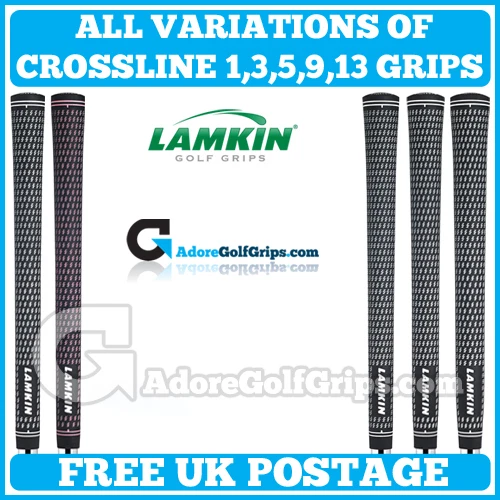 Lamkin Crossline Golfgriffe - kostenloser Versand - alle Größen - alle Farben - jede Menge
