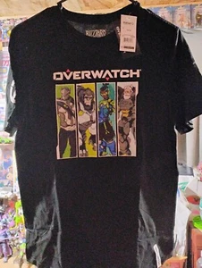 OVERWATCH Boys Size 8 T Shirts Black Crew Graphic Logo Short Sleeve NWT Blizzard - Picture 1 of 4