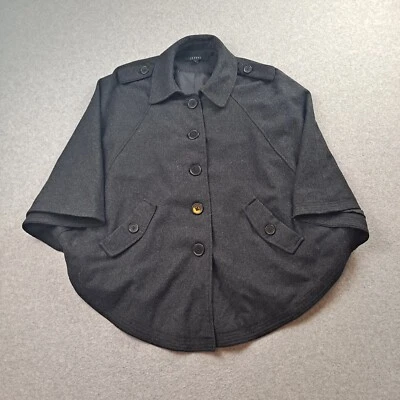 Chaqueta Sandro Studio Capa Mujer S Gris Mezcla Lana Heritage Academia Caprichoso Gótico Foto 1 de 4