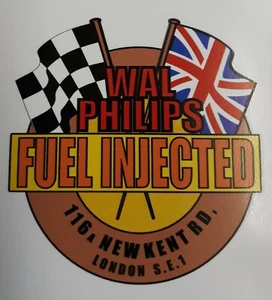 Wal Philip's fuel injected Car Vespa Lambretta Scooter Camper Van Decal Sticker - Picture 1 of 1