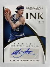 2014-15 Immaculate CHRISTIAN LAETTNER Immaculate Ink Auto 20/75 Wolves Duke