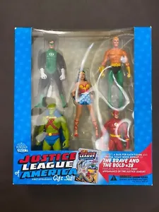 NEW DC DIRECT 5 FIGURE SET JUSTICE LEAGUE of AMERICA BRAVE & BOLD #28 NOS - Picture 1 of 9
