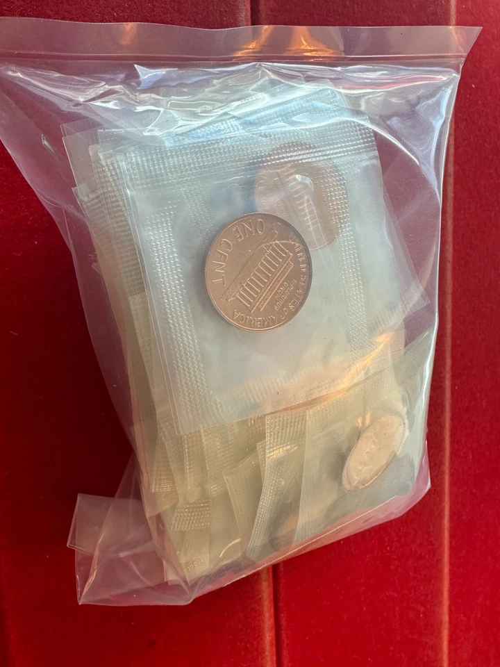 50 Coin ROLL 1961 Memorial Cent Red Gem Proof Roll (50 coins) Cello - Image 1 of 1