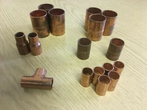 Selection of Mixed copper fittings - Picture 1 of 2