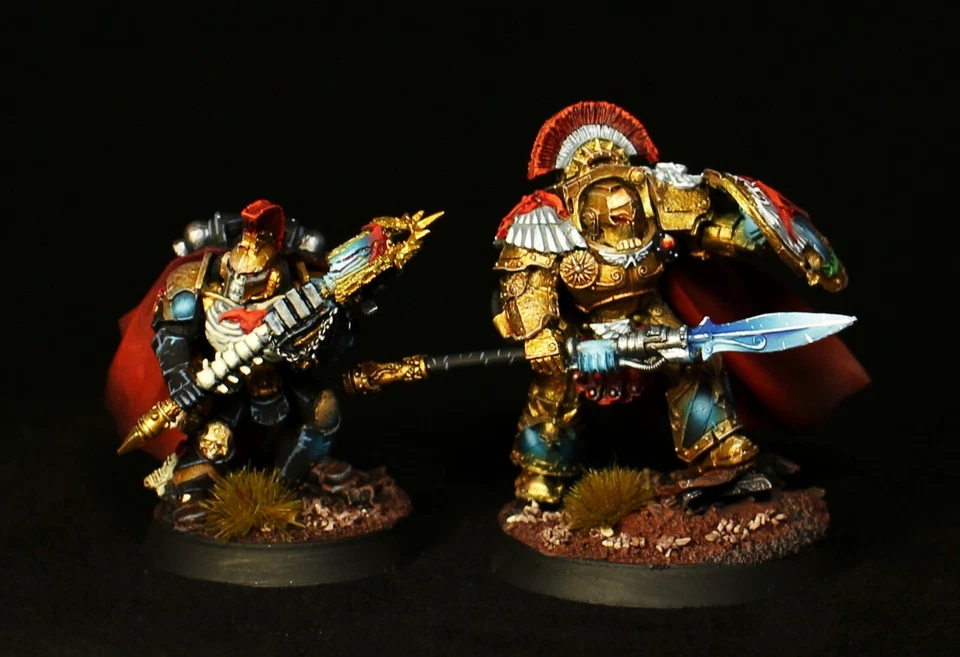 Asterion Moloc e Ivanus Enkomi de los Minotauros Warhammer 40k pintado Foto 1 de 2