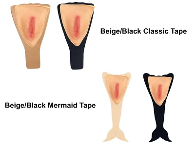 BIMEI Silicone Fake Vagina Tape Self-adhesive Hiding Gaff Transgender Crossdress - Image 1 of 4