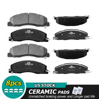 Pastillas de freno delanteras traseras cerámicas para Ram 2500 3500 2017 2016 2015 2014 2013-2007 Foto 1 de 4