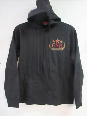 GUNS n' ROSES LICENCIA LOGO BANDA CONCIERTO MÚSICA CREMALLERA SUDADERA CON CAPUCHA GRANDE Foto 1 de 4