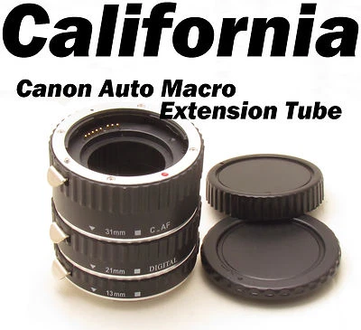 Anillo de tubo de extensión macro automática Canon EOS EF montaje cámara DSLR, SLR Rebel 5i 6i 7i Foto 1 de 4