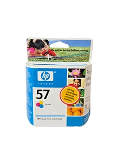 HP 57 Tri-Color Printer Ink Cartridge NEW SEALED BOX - Picture 1 of 6