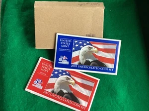 2003 US Mint P & D Uncirculated Mint Set, 20 coins w/ OGP sleeve & COA - Picture 1 of 11