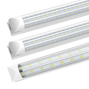 JESLED 2ft 4ft 8ft Led Shop Lights 28w~120w Linkable T8 Garage Ceiling Fixtures - Picture 1 of 27