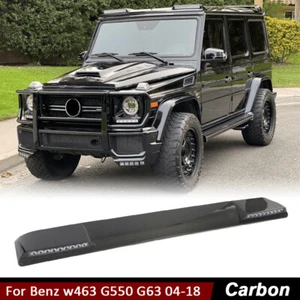For Mercedes w463 G-Class G550 G63 2004-18 Carbon Fiber Front Roof Spoiler W/LED - Picture 1 of 12