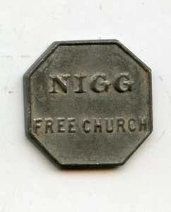 Nigg Free Church Communion Church Token - Picture 1 of 2