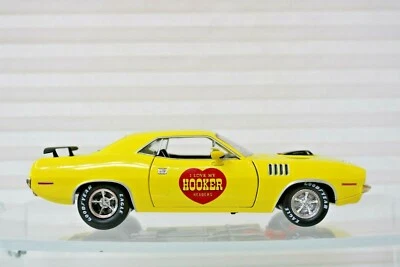 1971 Plymouth  Hemi Cuda "Hooker Headers" Yellow 1/24 Diecast by M2 R66 18-15 - Image 1 of 4