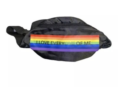 Calvin Klein Fanny Pack Rainbow Pride I Love Everyone Of Me Reversible - Image 1 of 4
