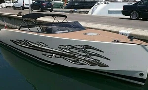 3D Tribal Boat Wrap Tribal Watercraft Vinyl Tribal Speed Boat Graphics - Picture 1 of 11