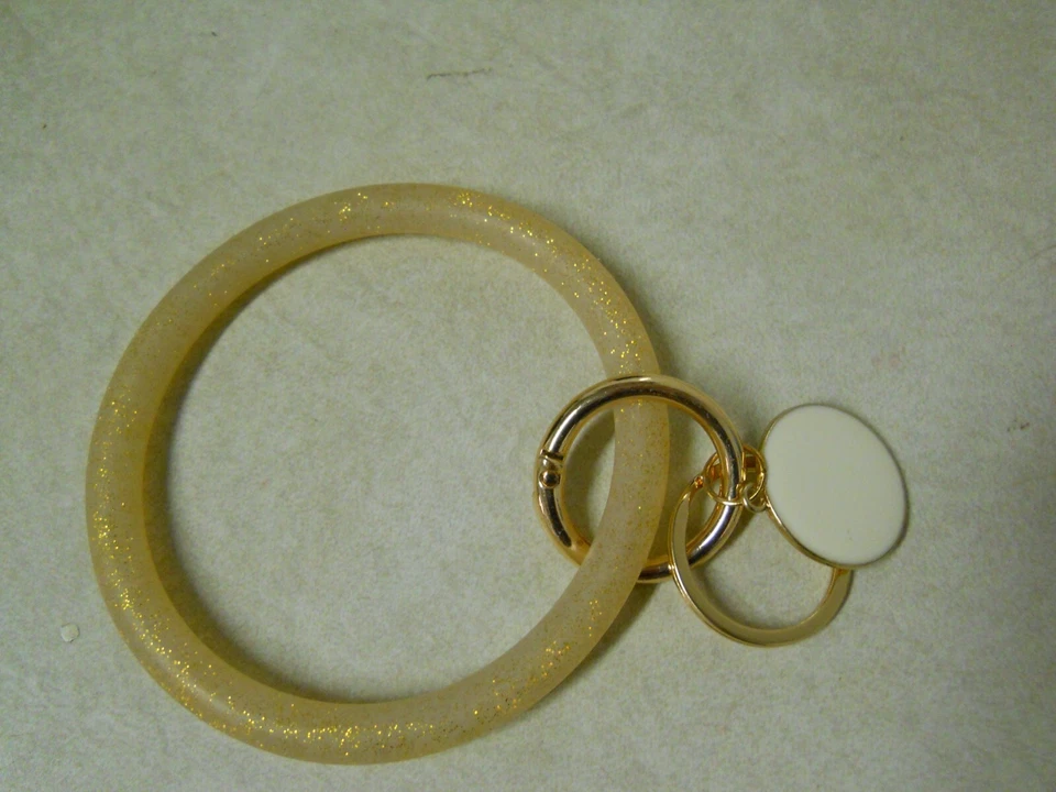 Brillo Brazalete Pulsera Muñequera Llaveros Llavero con Cartera Elige Color Foto 1 de 1