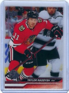 2023-24 TAYLOR RADDYSH UPPER DECK SERIES 1 #38 CLEAR CUT ACETATE!!