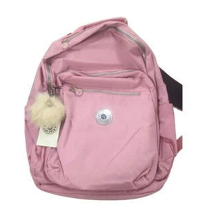 brand new reduced Extra Large 47cm xl 17" Laptop Kipling Seoul Backpack pink xl - Picture 1 of 12