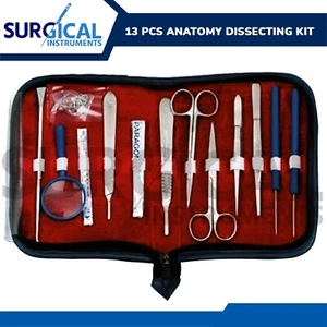 13 Pcs Anatomy Dissecting Kit Surgical Taxidermy Student Instrument German Grade - Picture 1 of 3