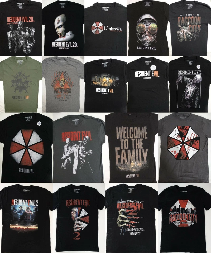 Resident Evil Video Game 20th Anniversary Licensed T-Shirt - image 1 of 1