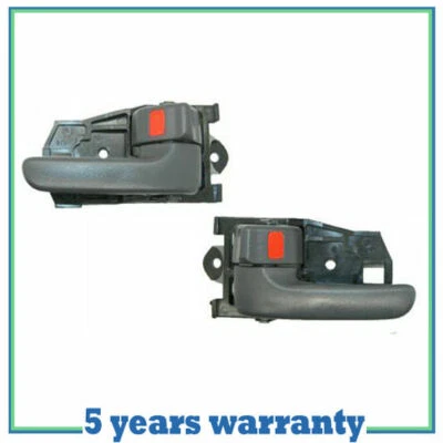 1998-2001 For Toyota Sienna Interior Door Handle Gray Pair Left & Right Set 2PCS - Image 1 of 3