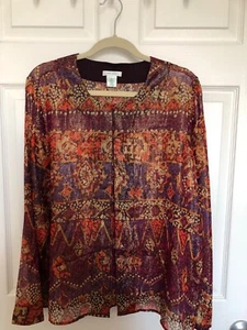 Laura Ashley Kimono Seide und Metallic XL EUC - Bild 1 von 3