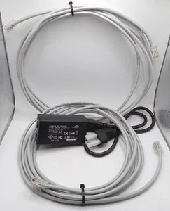 Ubiquity Networks Carrier PoE Adapter UBI-POE-24-5 & 2, 10 Ft Cat 5 Line Cable - Picture 1 of 10