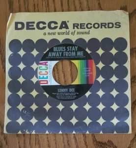 VTG DECCA LENNY DEE ''COLUMBUS STOCKADE BLUES BLUES STAY AWAY FROM ME'' #25649 - Imagen 1 de 4