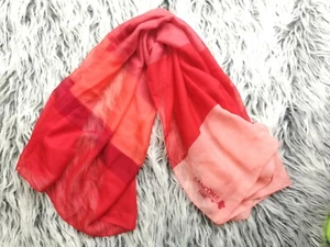 "BUFANDA CUADRADA CON LOGOTIPO ROJO ROSA LANCOME 34"" X 34" - Imagen 1 de 8