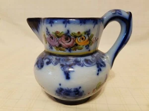 Antique Mid Century Handpainted Floral Vestal Alcobada Portugal Creamer - Picture 1 of 9