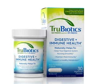 TruBiotics Probiotics for Digestive & Immune Health Supports Regularity EXP 1/25 - Picture 1 of 1