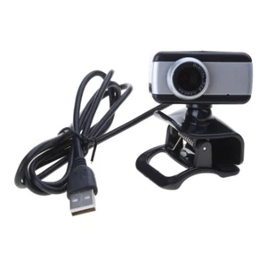 Portable Lightweight Webcam for Laptop PC Computer Web Camera USB Webcam Black - Picture 1 of 8