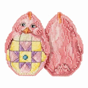 Kit de Pascua Pink Chick Counted punto de cruz Mill Hill 2017 Jim Shore JS181715 - Imagen 1 de 1